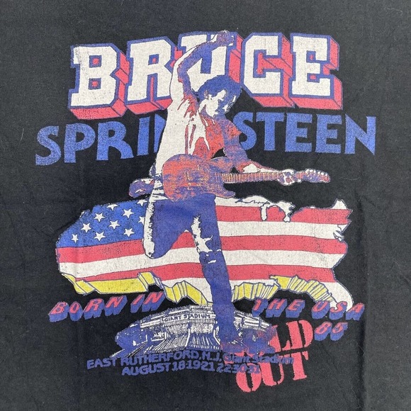 Bruce Springsteen Graphic Music Tee Thrifted Vintage Style Size S - Picture 4 of 10